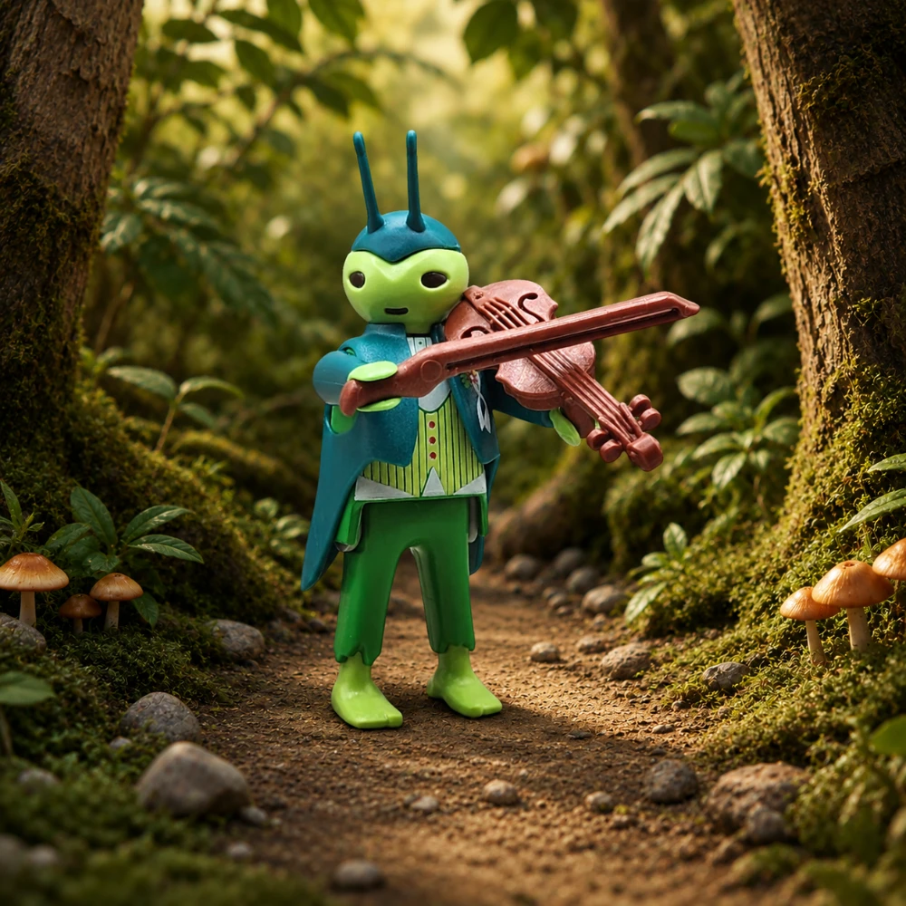 Grillo Violinista - Playmobil Figures - Series 15 70025 Destacada