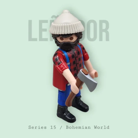 Leñador - Playmobil Figures - Series 15 70025 Portada 2
