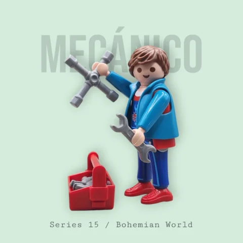 Mecánico - Playmobil Figures - Series 15 70025 Portada 2