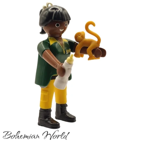 Cuidadora de Zoologico con Mono - Playmobil Figures - Series 16 70160 Portada
