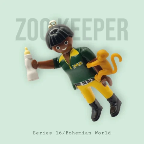 Cuidadora de Zoologico con Mono - Playmobil Figures - Series 16 70160 Portada 2