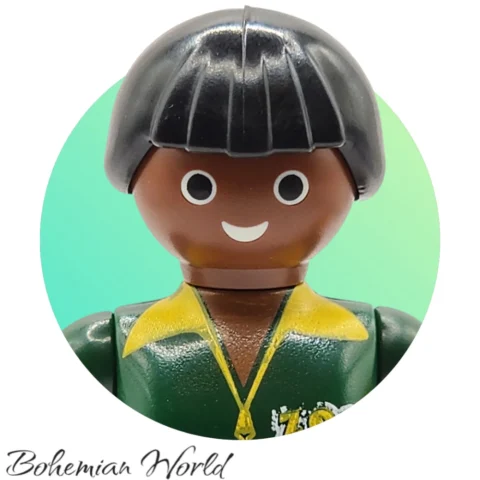 Cuidadora de Zoologico con Mono - Playmobil Figures - Series 16 70160 Perfil