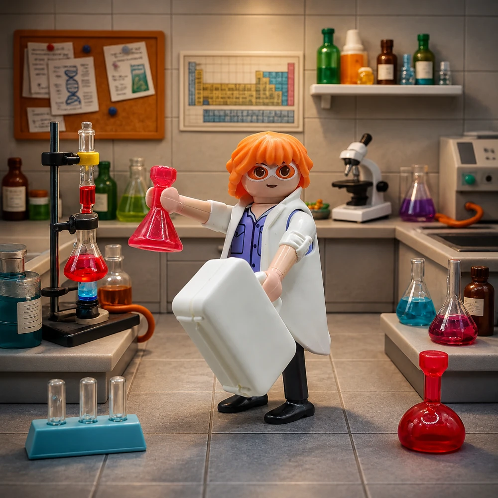 Químico - Figures Playmobil Series 23 70638 - Destacada