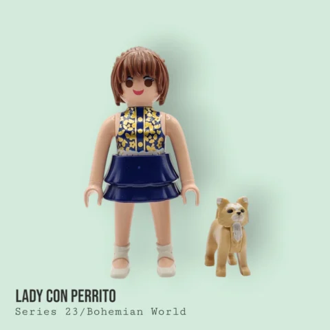 Fashionista con Perrito - Series 23 Niñas Playmobil Figures - 70639 Perfil