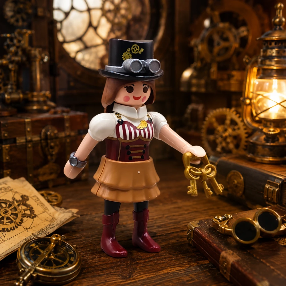 Chica Steampunk - Playmobil Figures - Series 16 70160 Destacada