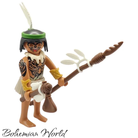 serie22-70734-Guerrero Maorí-506-1Cover Guerrero Maorí - Playmobil Figures - Series 22 70734 Portada