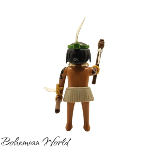serie22-70734-Guerrero Maorí-506-4Back Guerrero Maorí - Playmobil Figures - Series 22 70734 Atrás
