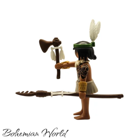 serie22-70734-Guerrero Maorí-506-5Left Guerrero Maorí - Playmobil Figures - Series 22 70734 Izquierda