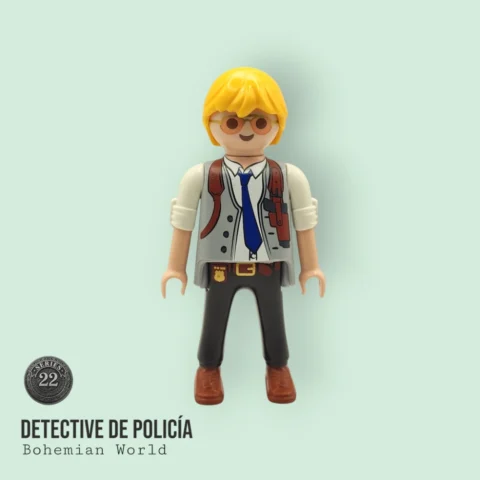 serie22-70734-Inspector-509-8file Detective de Policía - Playmobil Figures - Series 22 70734 Archivo