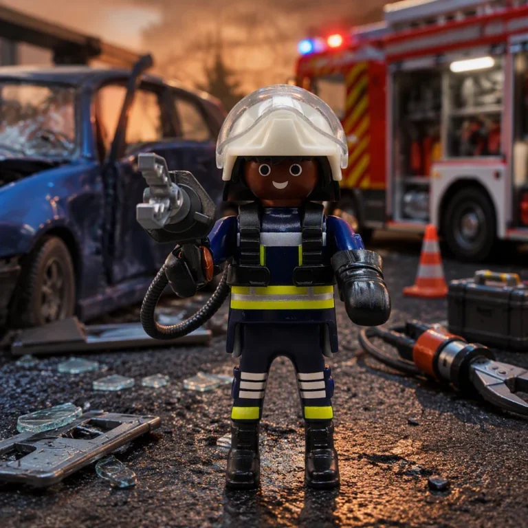 Bombero de Rescate Vehicular - Playmobil Figures - Series 22 70734 Destacada