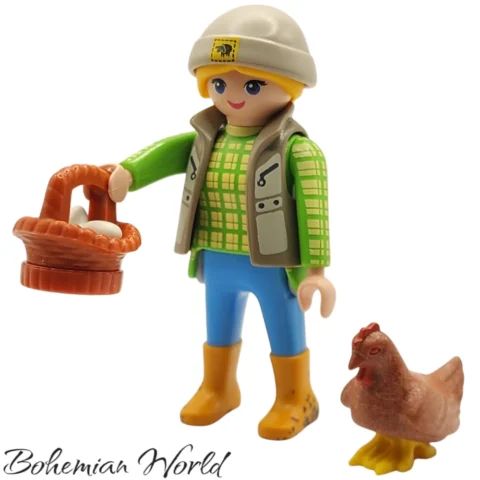 Granjera con Gallina - Series 23 Niñas Playmobil Figures - 70639 Portada