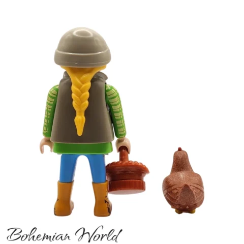 Granjera con Gallina - Series 23 Niñas Playmobil Figures - 70639 Atrás