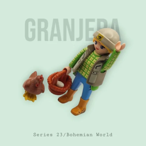 Granjera con Gallina - Series 23 Niñas Playmobil Figures - 70639 Portada 2