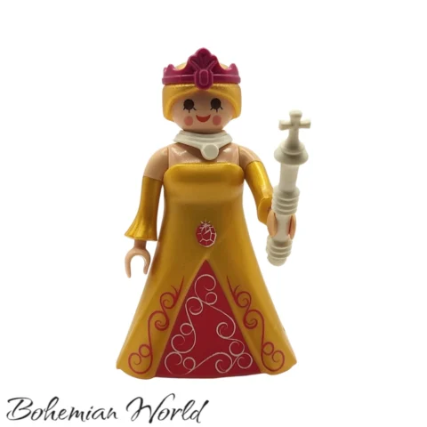 serie23-70639-Reina-551-2Front Reina Medieval Dorada - Series 23 Niñas Playmobil Figures - 70639 Frente