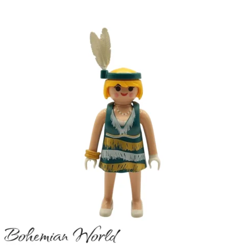 serie14-9444-Cabaret-327-2Front Bailarina de Charleston de los años 20 - Playmobil Figures - Series 14 9444 Frente