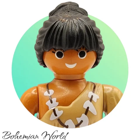 Cazadora Prehistórica - Playmobil Figures - Series 14 9444 Perfil