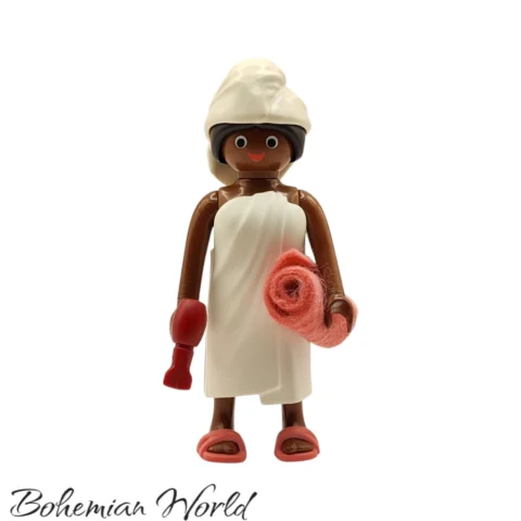 serie14-9444-Toalla-328-2Front Bañista con Toalla - Playmobil Figures - Series 14 9444 Frente