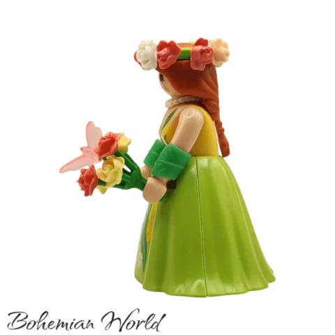 serie14-9444-Vestido-325-5Left Novia Floral de Primavera - Playmobil Figures - Series 14 9444 Izquierda