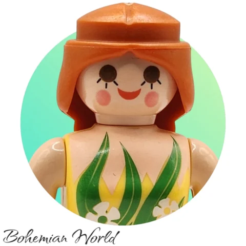 serie14-9444-Vestido-325-9profile Novia Floral de Primavera - Playmobil Figures - Series 14 9444 Perfil