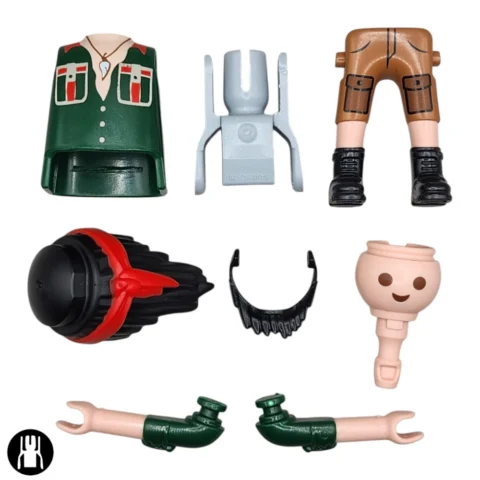 serie30-72139-Aventurero Buscador de Tesoros -747-10Body Aventurero Buscador de Tesoros - Playmobil Figures - Series 30 72139 Cuerpo