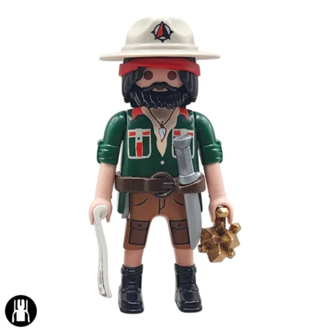 serie30-72139-Aventurero Buscador de Tesoros -747-2Front Aventurero Buscador de Tesoros - Playmobil Figures - Series 30 72139 Frente
