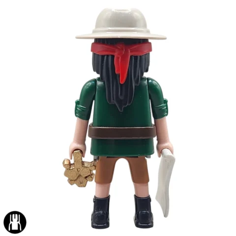 serie30-72139-Aventurero Buscador de Tesoros -747-4Back Aventurero Buscador de Tesoros - Playmobil Figures - Series 30 72139 Atrás