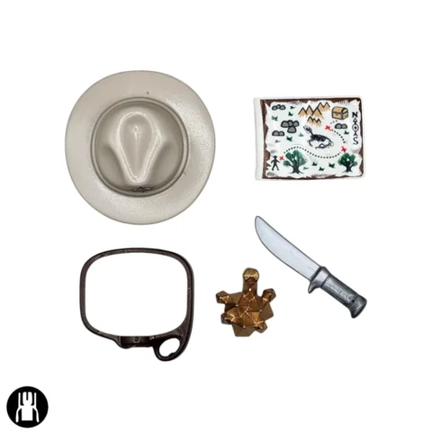 serie30-72139-Aventurero Buscador de Tesoros -747-7Accesories Aventurero Buscador de Tesoros - Playmobil Figures - Series 30 72139 Accesorios
