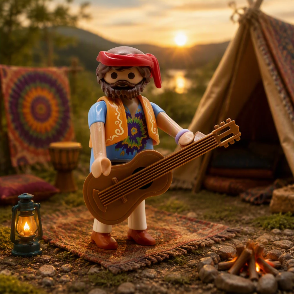 serie30-72139-Hippie con Guitarra