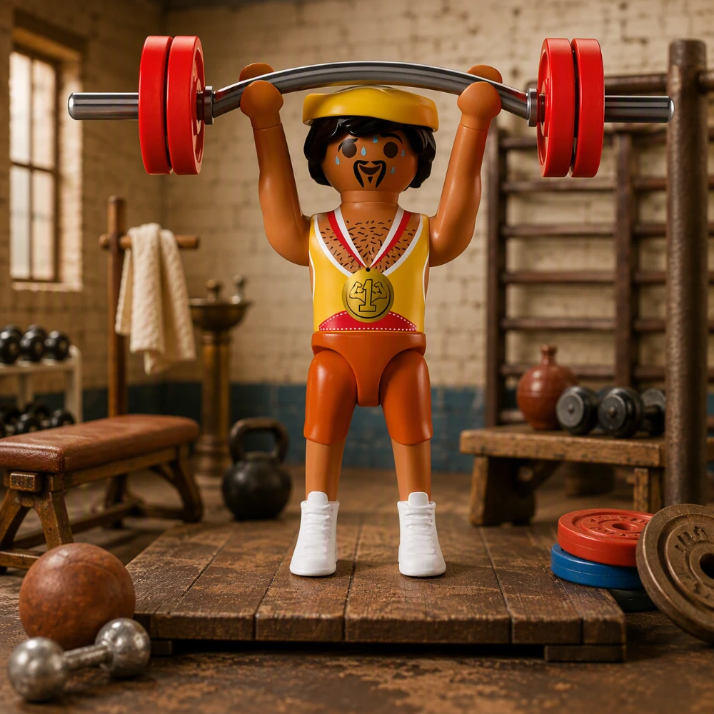 Halterófilo - Playmobil Figures - Series 30 72139 Destacada